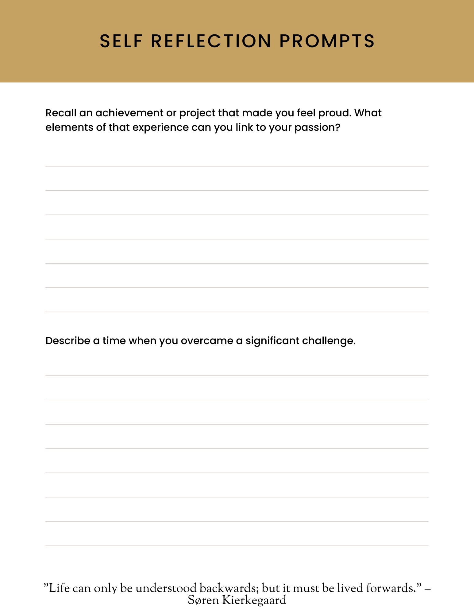 The Find Your Passion Workbook & Journal