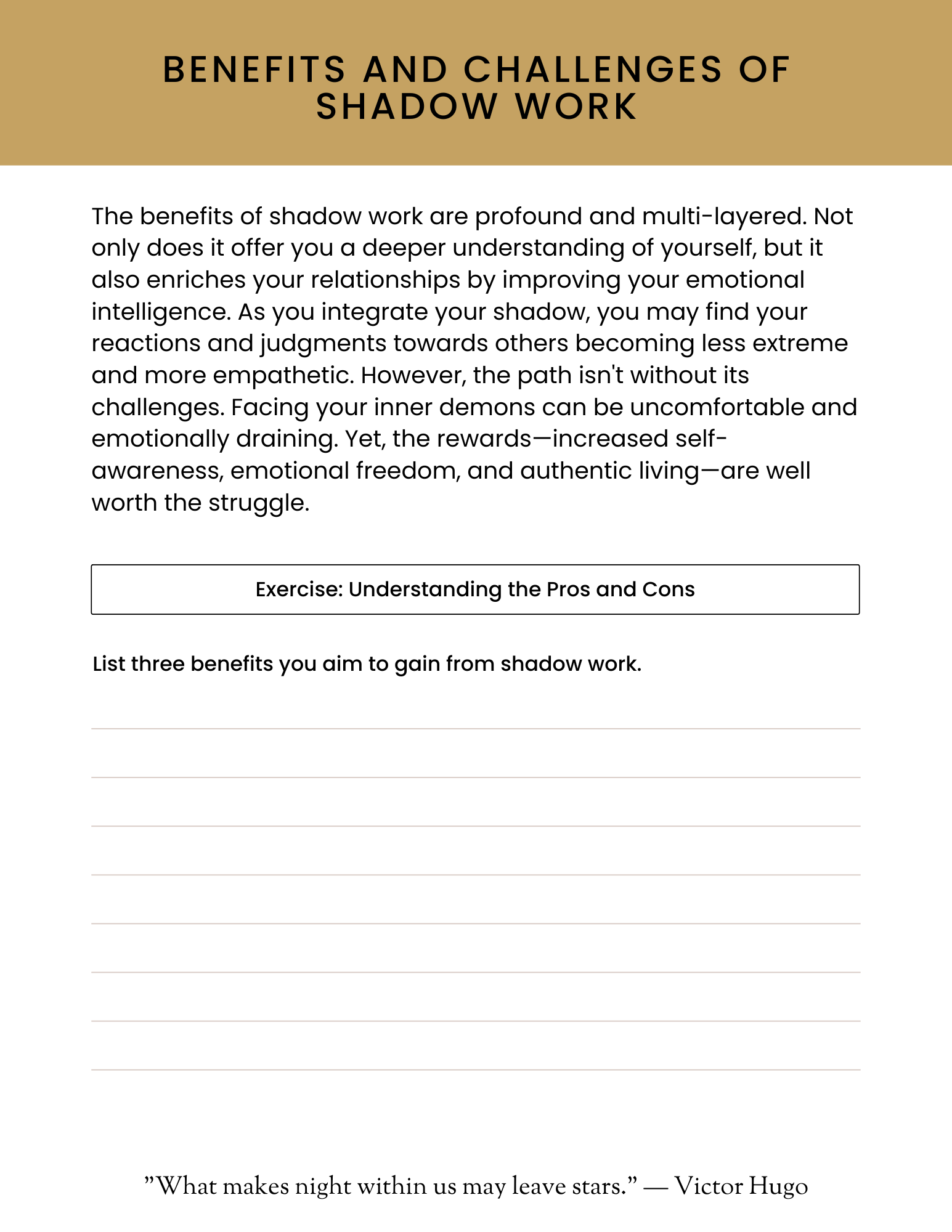 The Shadow Work Journal & Planner