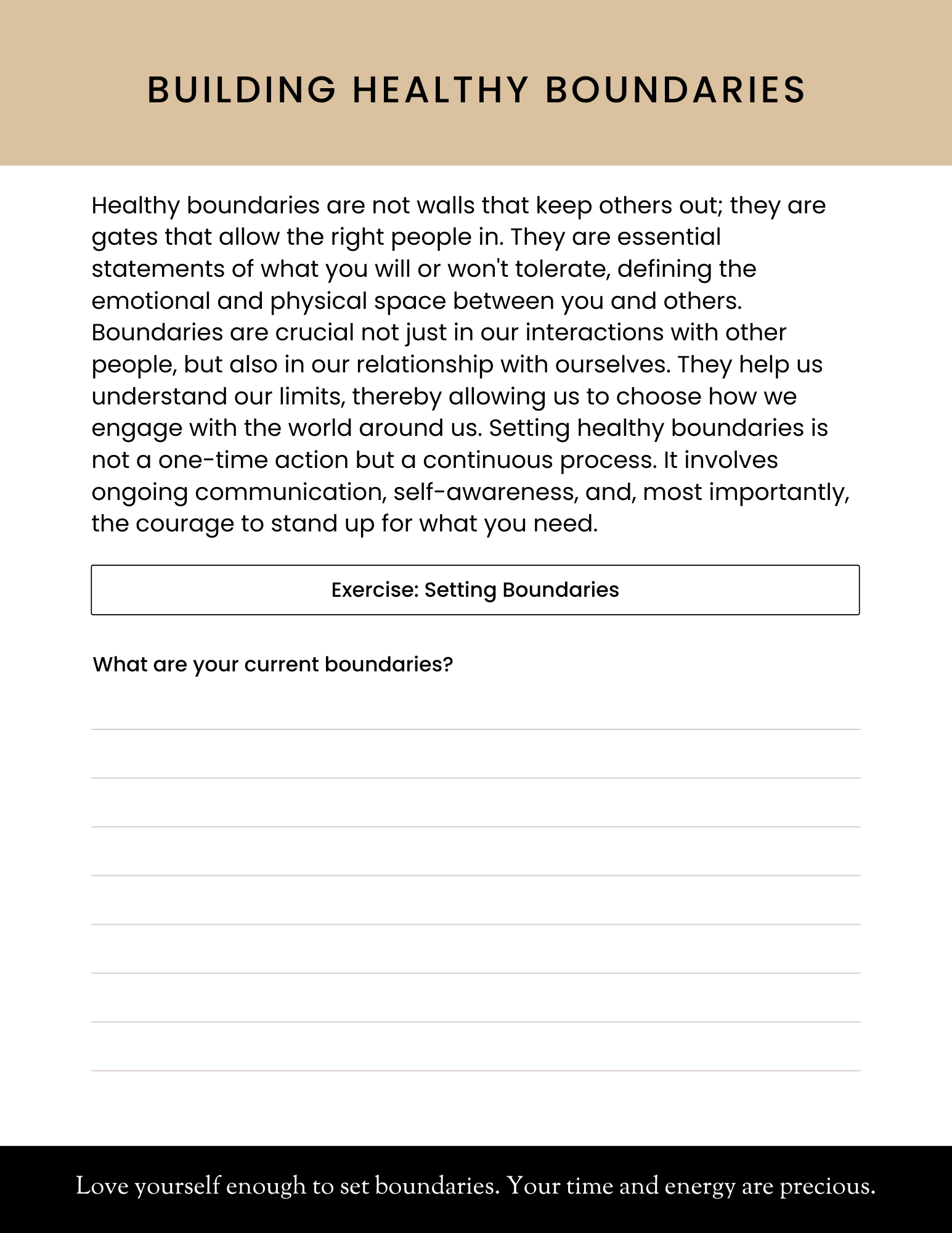 The Self-Love Workbook & Journal