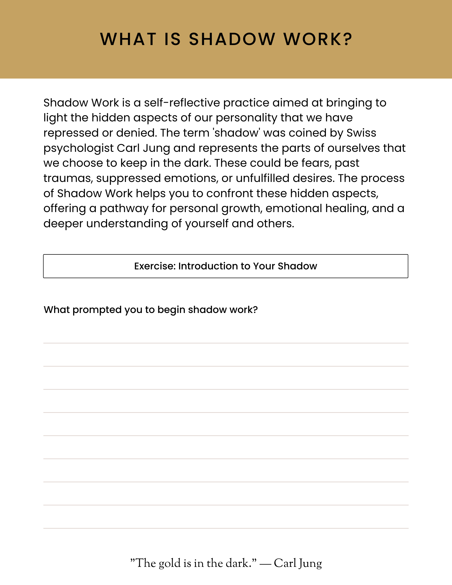 The Shadow Work Journal & Planner