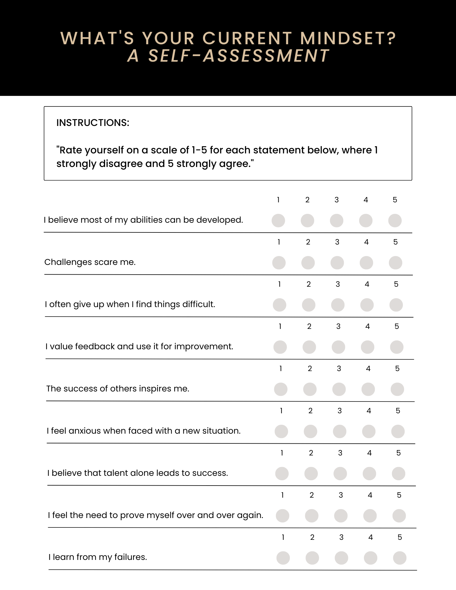 The Growth Mindset Workbook
