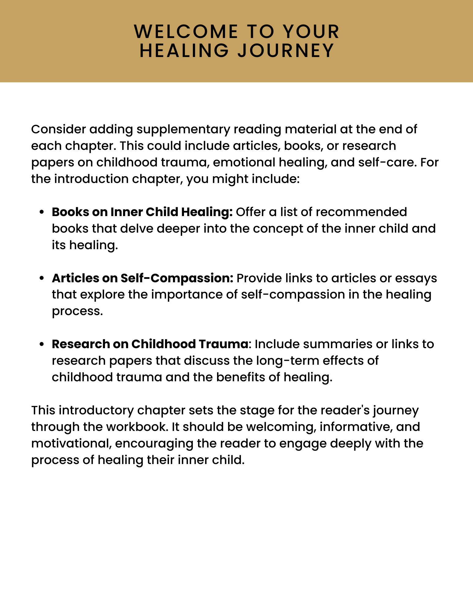 The Healing Your Inner Child Workbook