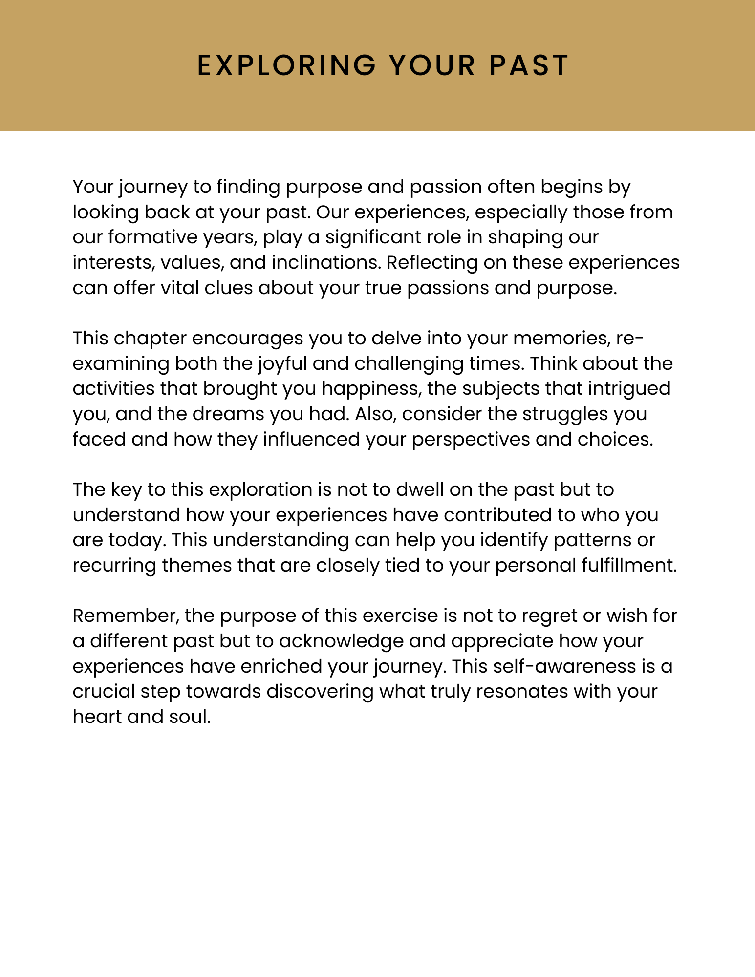 The Find Your Passion Workbook & Journal