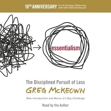 Cover of Essentialism by Greg McKeown