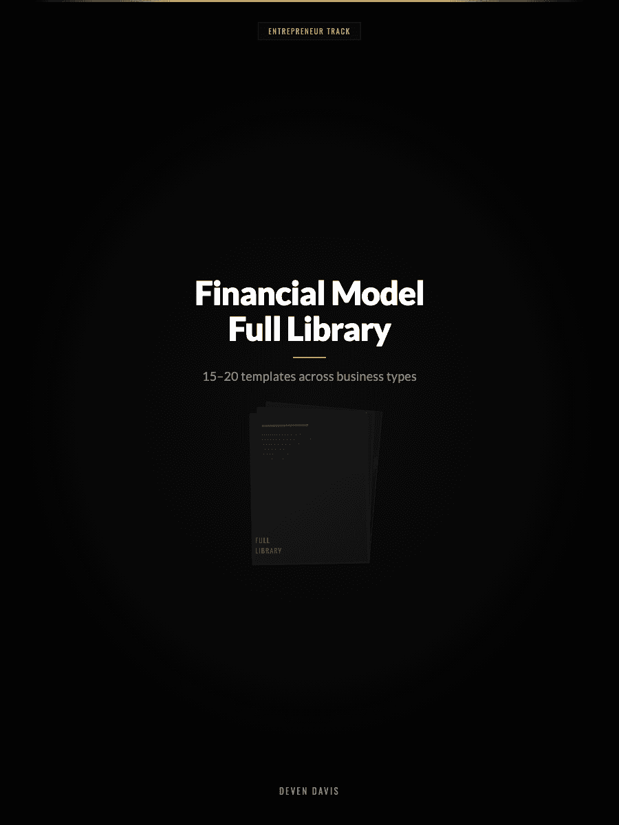 Financial Model Full Library