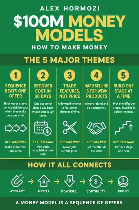 $100M Money Models poster: Major themes