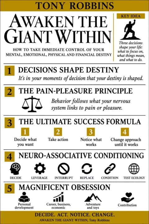 Awaken the Giant Within poster: Visual notes