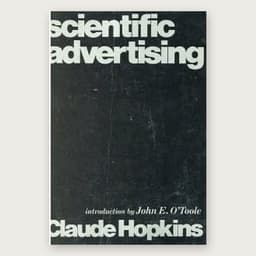 Cover of Scientific Advertising by Claude C. Hopkins