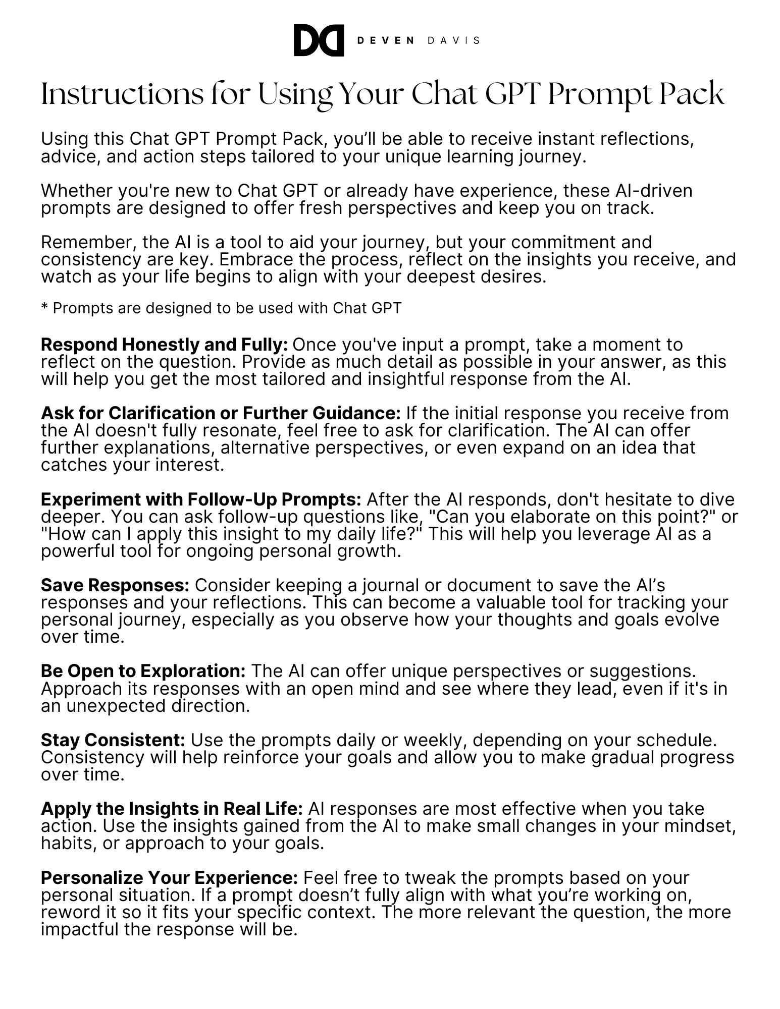 The Emotional Regulation ChatGPT Prompts