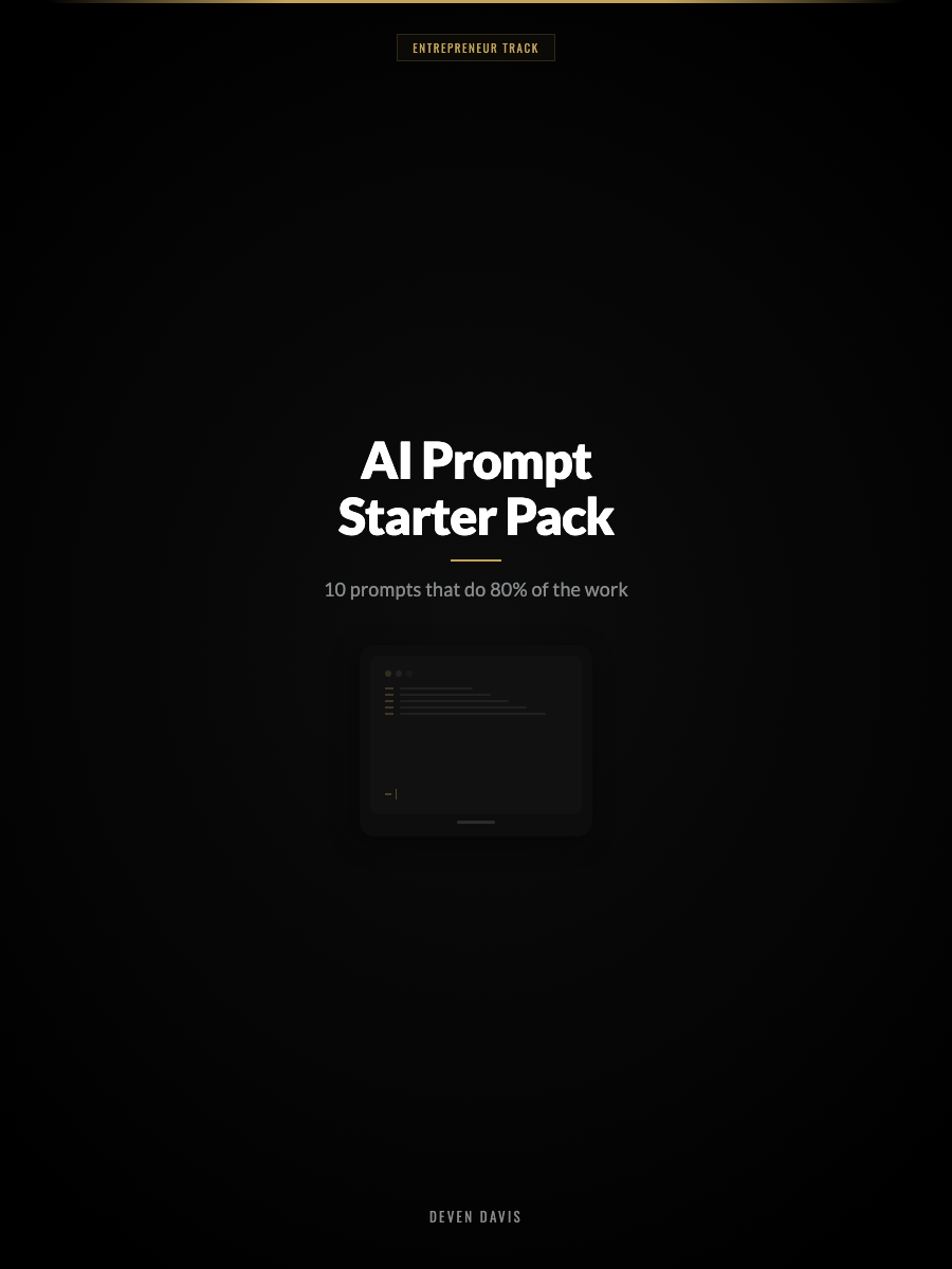 The $5,000 Consultant in Your Pocket